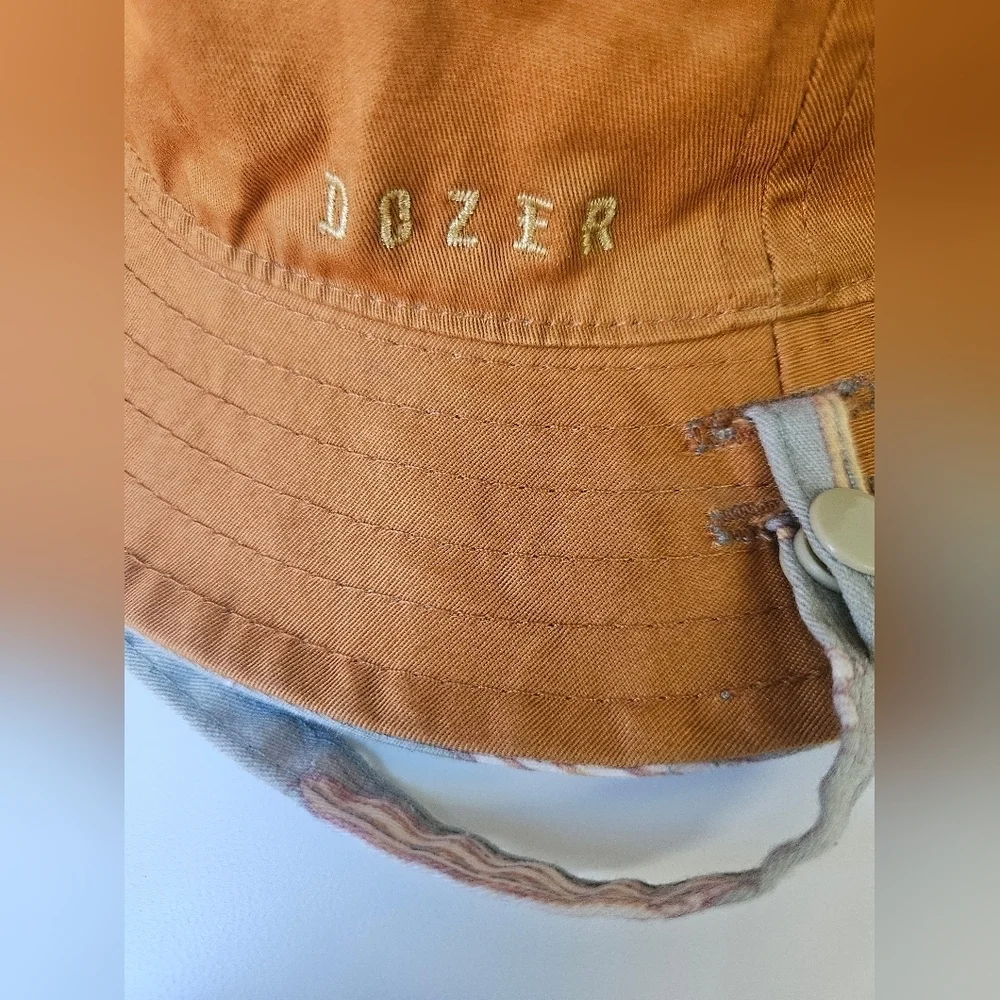 Dozer -Baby Boy Bucket Hat  0-12 Months  Colorful Pattern 100% Cotton Reversible